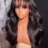 20’ Black wavy fringe