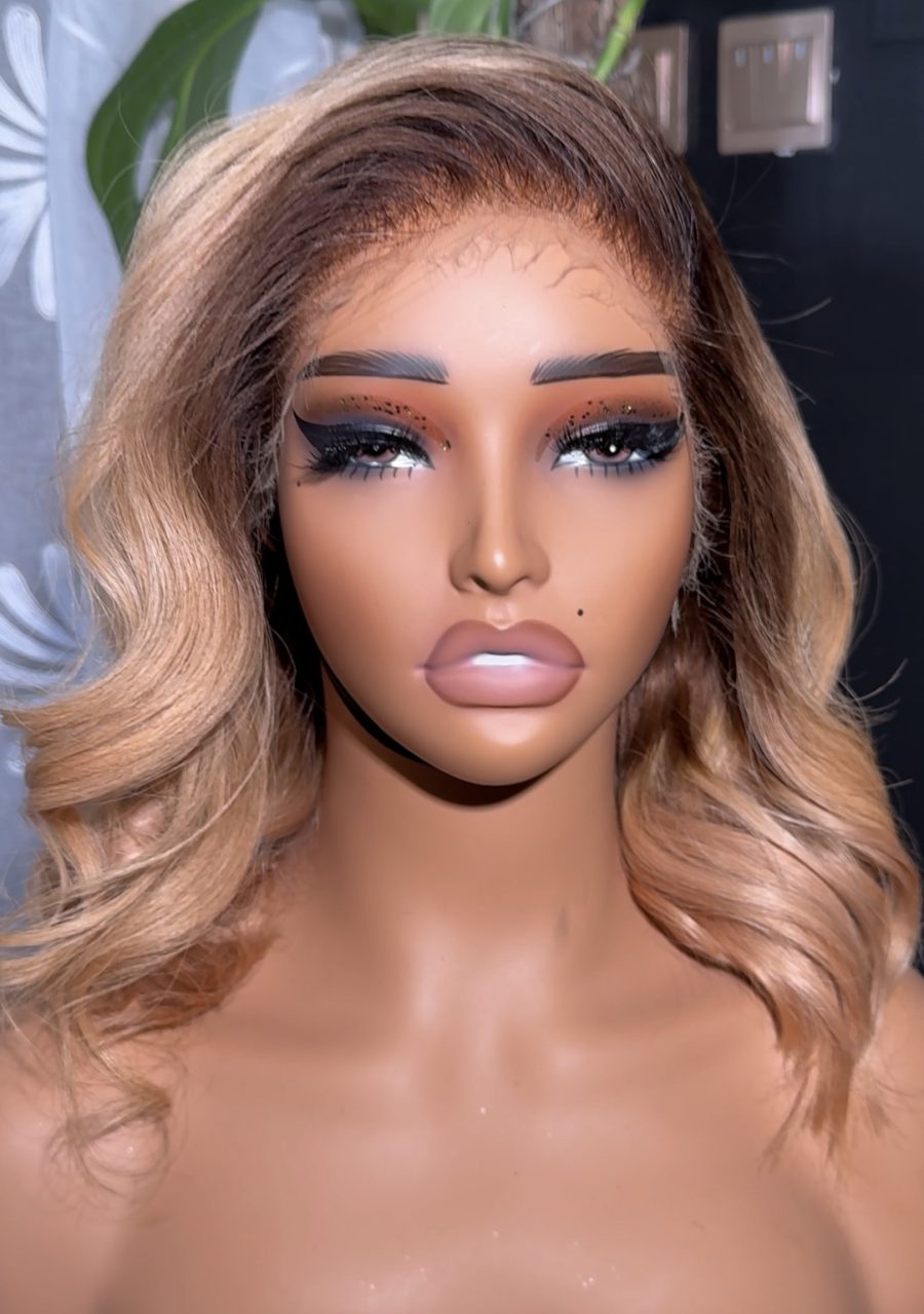 Soft wavy 10’ blonde wig