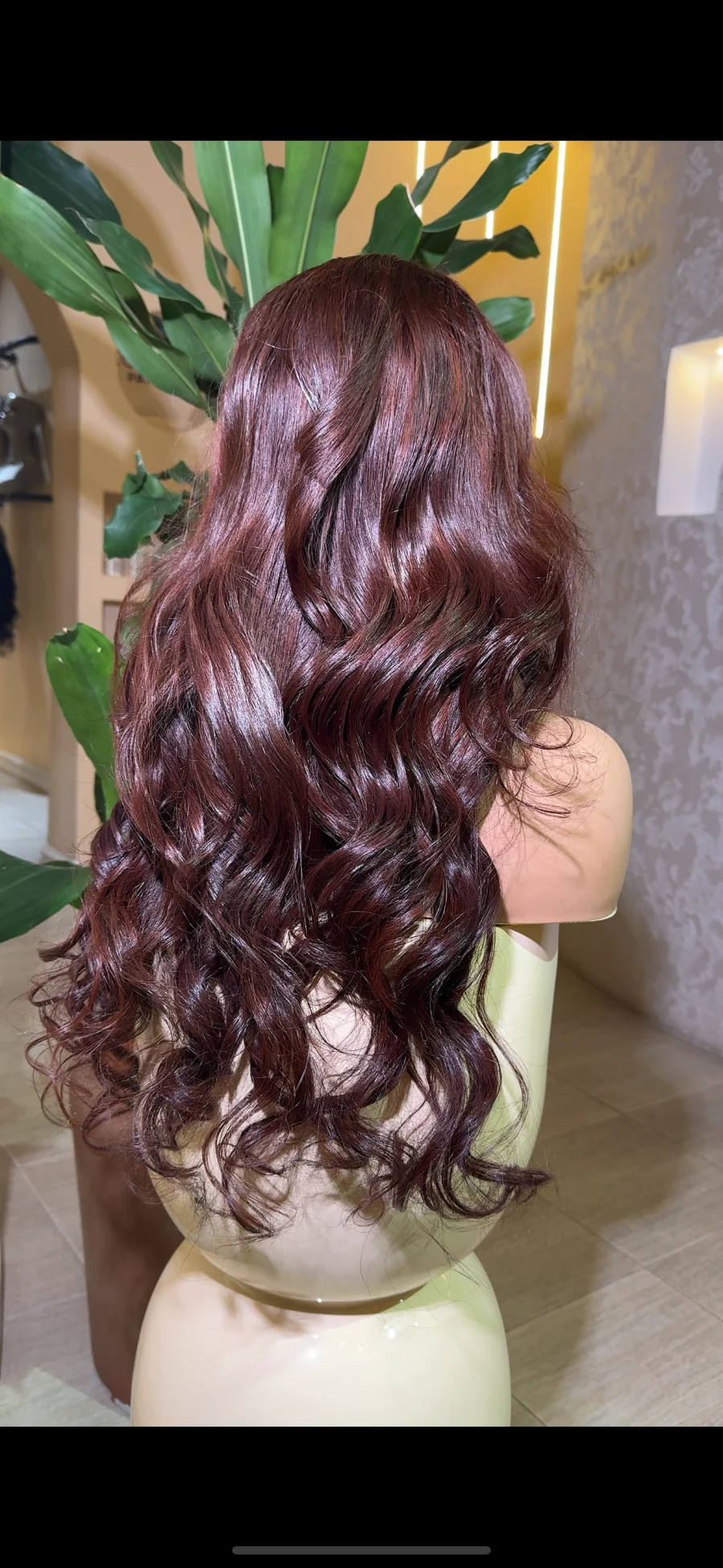 Rich Auburn Wavy Wig – 24” | 13x4 HD Frontal | 400g - Image 3