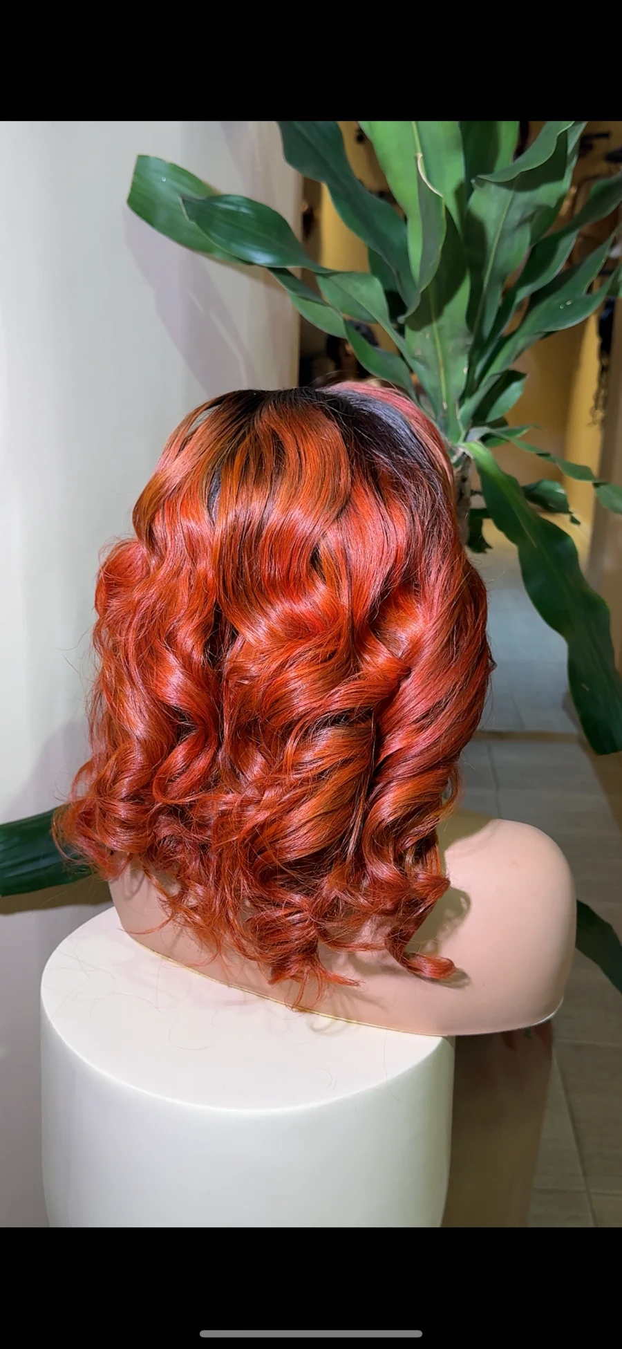 Spicy Copper Wavy Wig – 14” | 13x4 HD Frontal | 250g - Image 2
